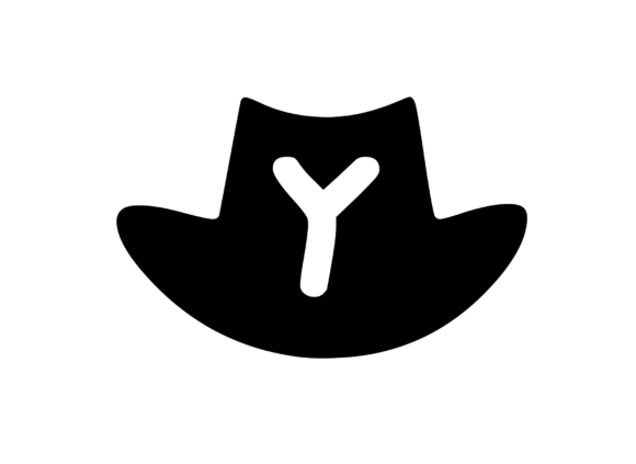 Cowboy Hat with Playful Mono Y